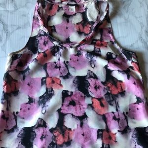 J Crew *factory* silk floral tank